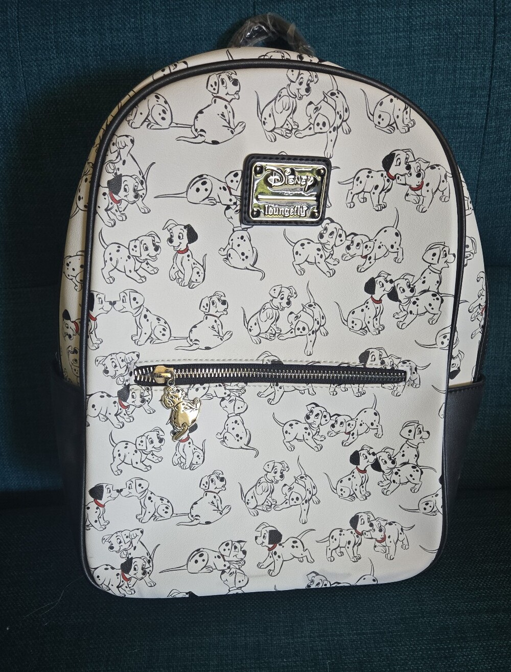 NWT Loungefly Disney 101 Dalmatians White & Black Mini Backpack